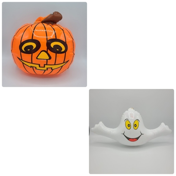 Vintage Other - Vintage Inflatable Halloween Jack-o-lantern Pumpkin and Ghost